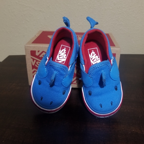 Van's On The Walk Baby Shark Blue Shoes Baby - Picture 4 of 11